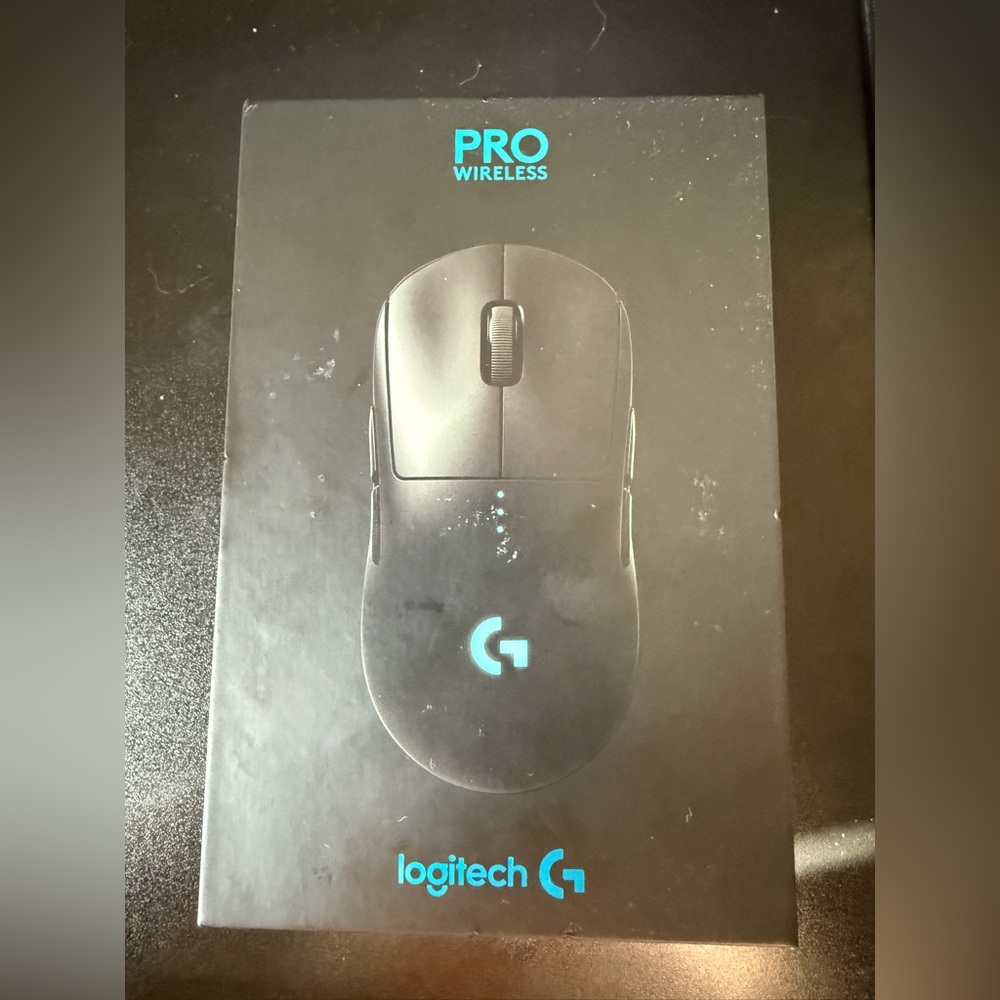 Logitech Pro Wireless Mouse - Black and Blue Accents